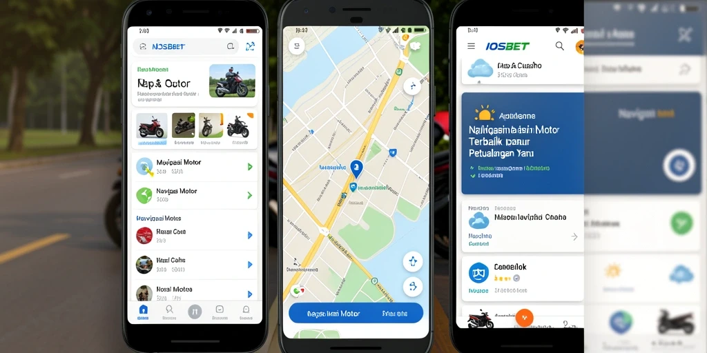 Antarmuka aplikasi IOSBET yang sederhana dan informatif.