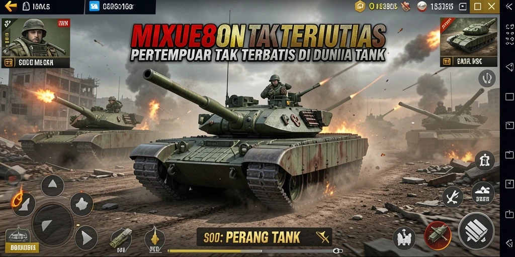 Antarmuka permainan MIXUE88 yang dinamis dan penuh aksi.
