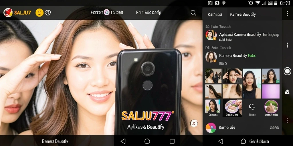 Antarmuka SALJU777 yang menarik dan fungsional untuk edit foto.