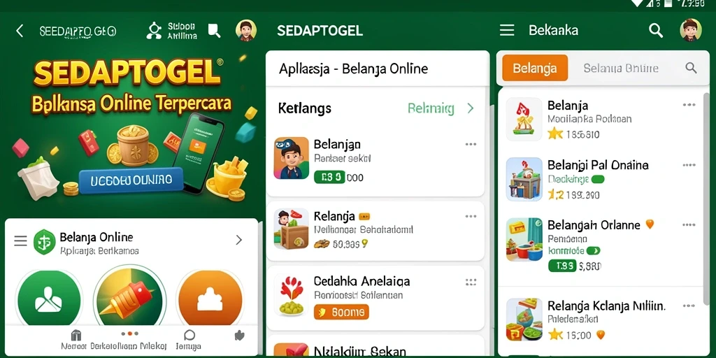 Tampilan antarmuka SEDAPTOGEL yang menarik dan fungsional.