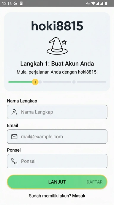 Cara Mudah Buat Akun Baru hoki8815 untuk Android
